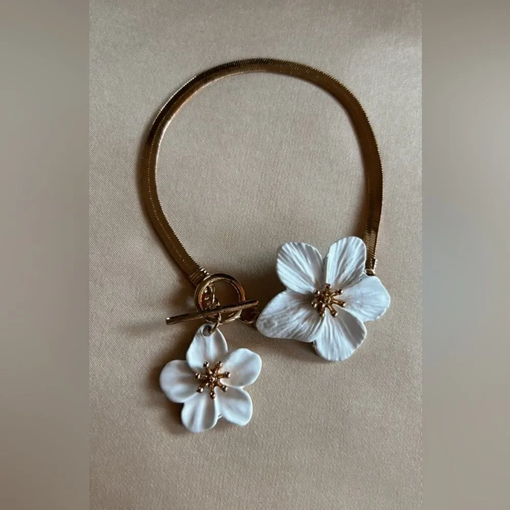 boho flower anklet A531